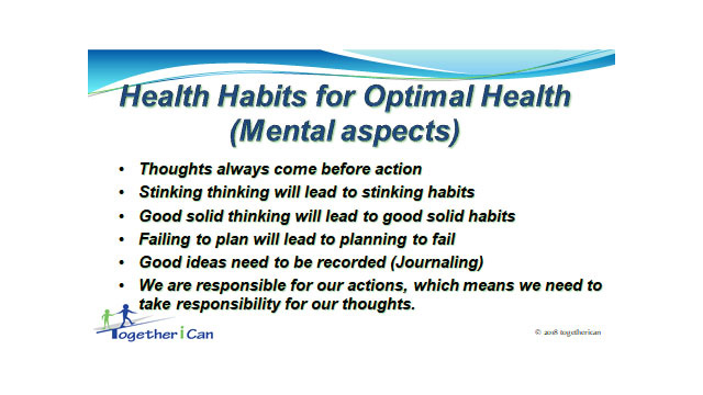 Healthy Habits Slide Show