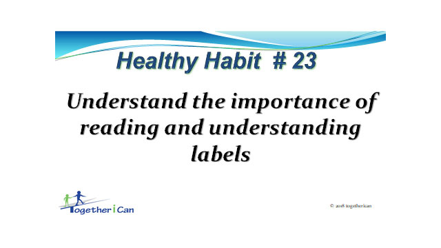 Healthy Habits Slide Show