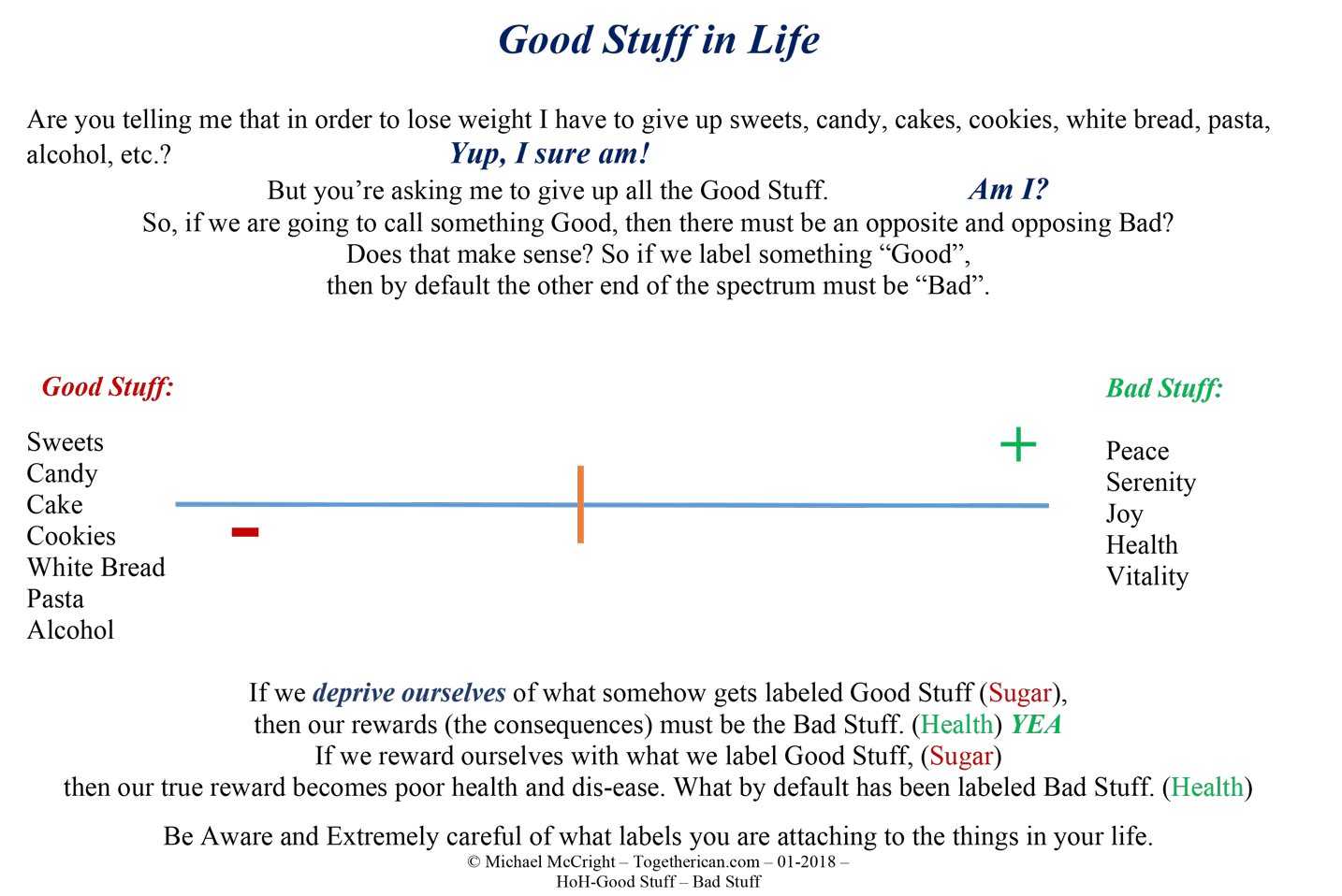 Good Stuff vs Bad Stuff