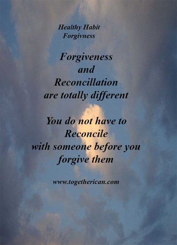 Healthy Habit : Forgiveness